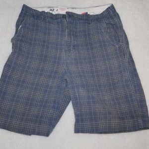 Hollister Men's Blue Plaid Shorts